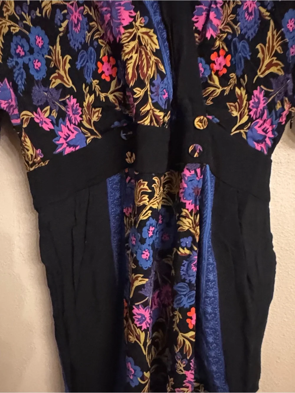ANTHROPOLGIE Floral Scarf Print Jumpsuit